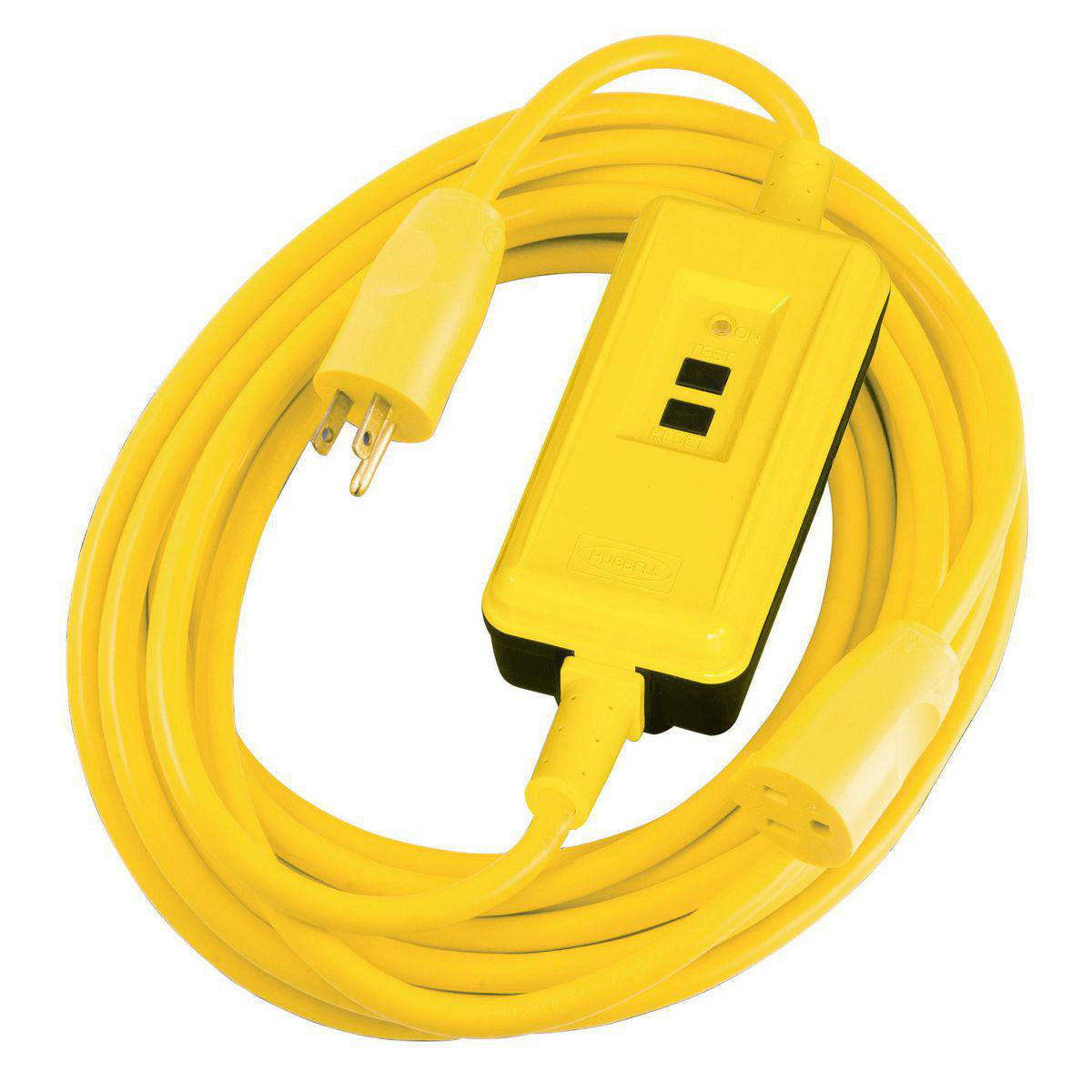 Product image for GFCI CORDSET, 15A 120V, 50', AMPD