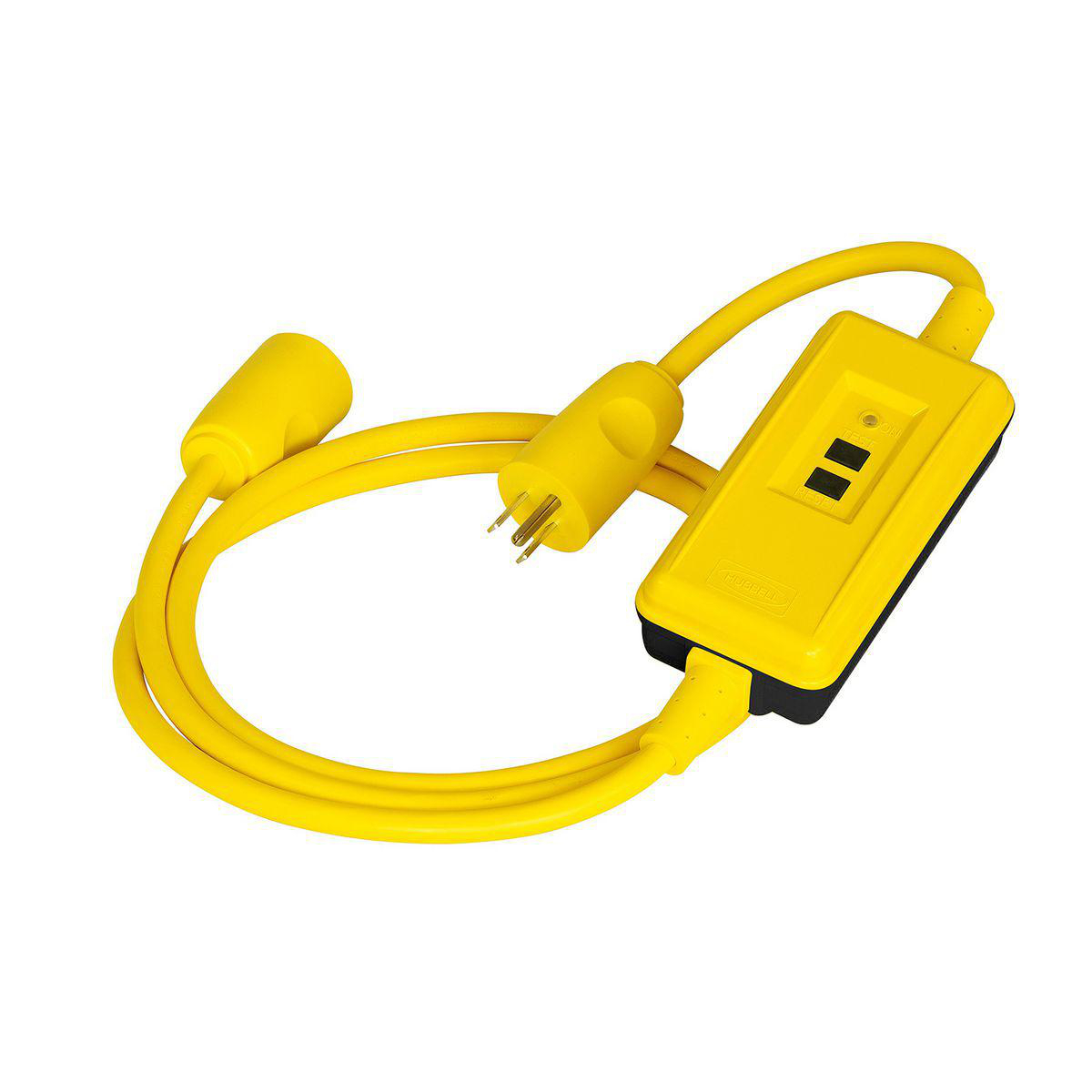 HUB GFPST4C15M CIRCUIT GUARD GFCI18" IN LINE GFCI PORTABLE LINE CORD 15A 120V 2P3W MANUAL SET