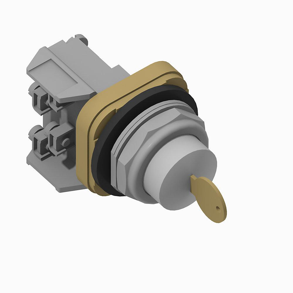 Product image for Pushbutton 1NO-1NC standard head E100-key