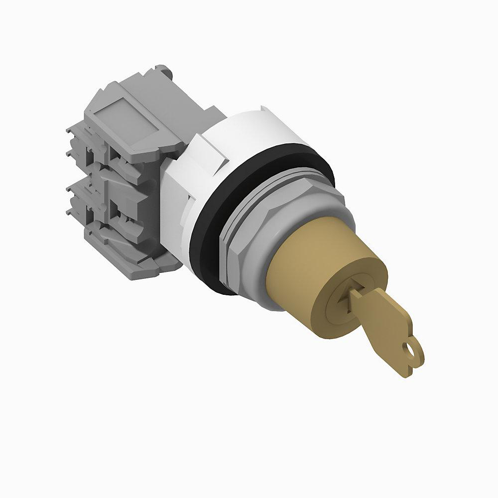 Product image for Switch selector guard 1NO key removal left maintained D429-key
