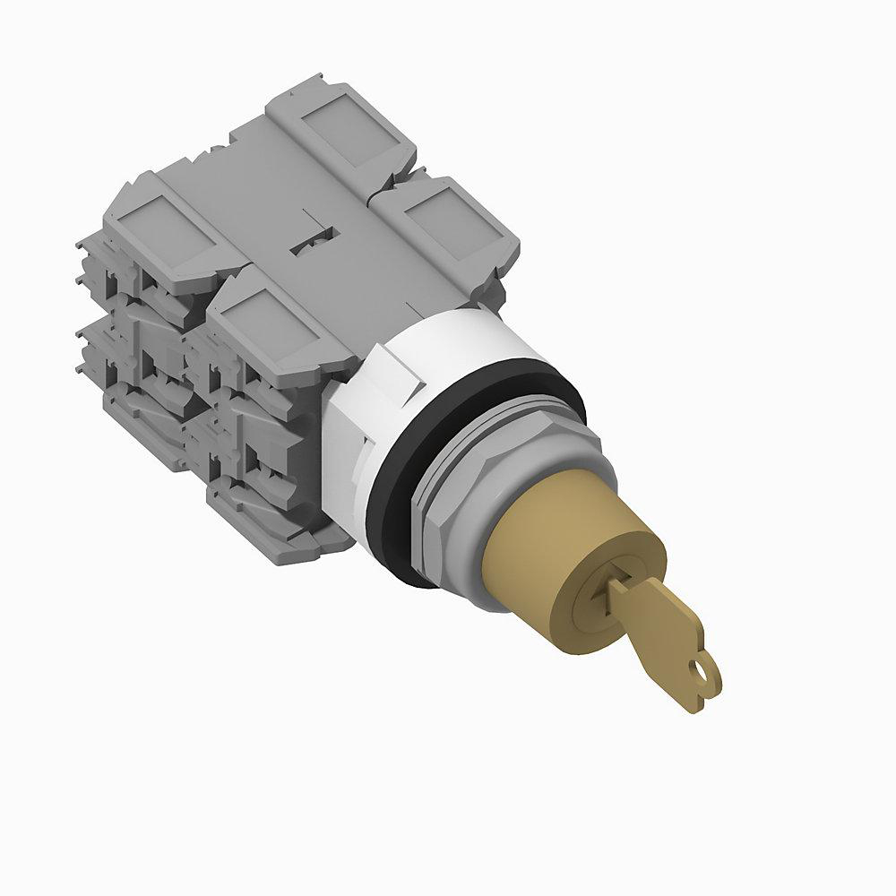 Product image for Switch selector guard 4NO-4NC key removal all maintained KD7-cam