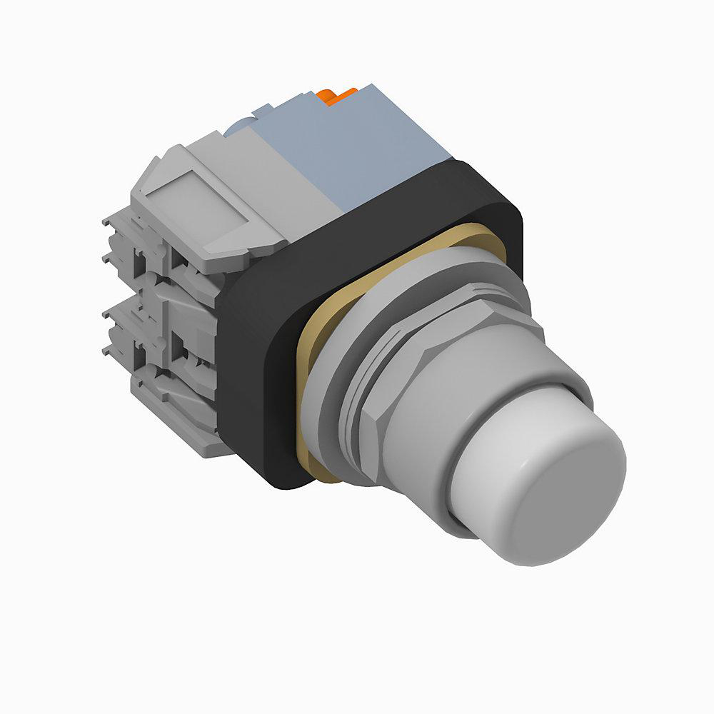 Product image for Operator pushbutton 1NO extended head incandescent 120VAC white
