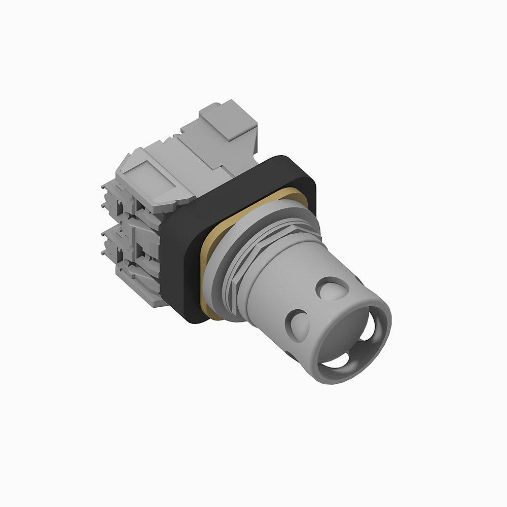 Product image for Pushbutton 1NO extended head guard incandescent 24V clear