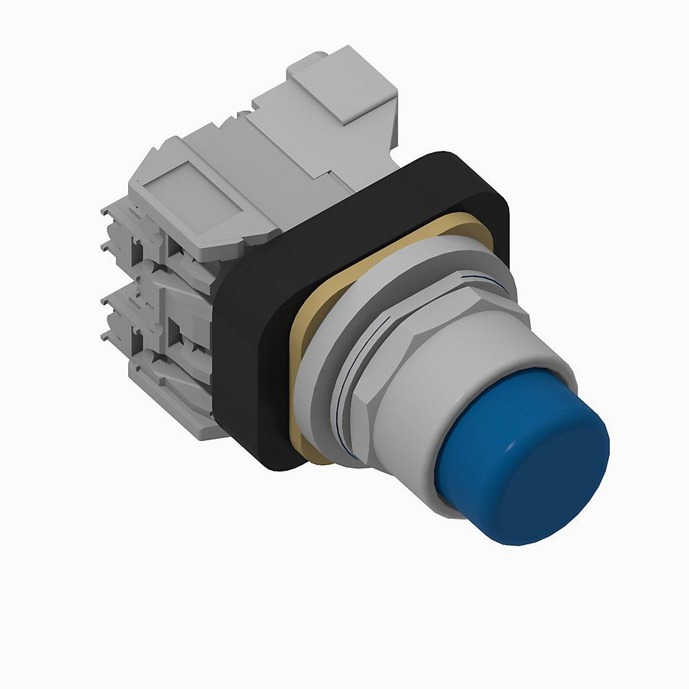 Product image for Pushbutton extended head incandescent 120V blue
