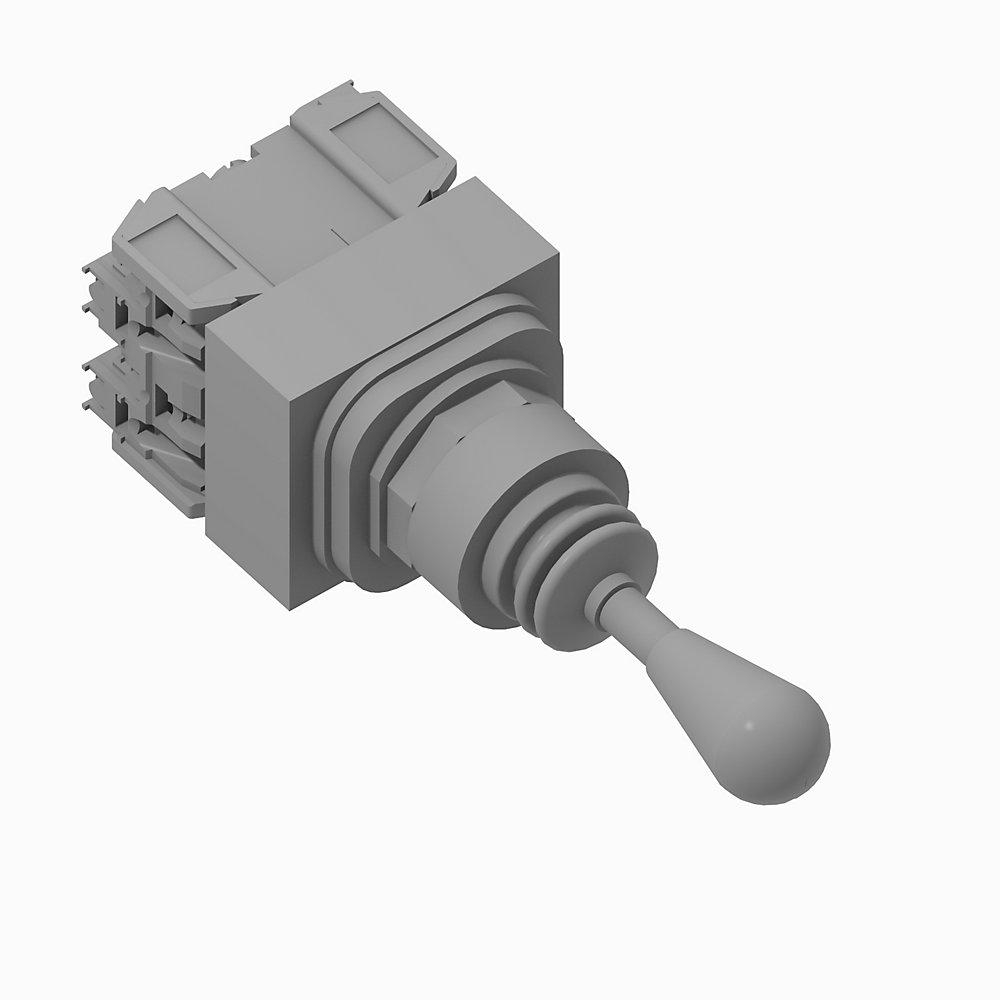 Product image for Switch toggle 2-way 1NO-1NC spring return up/down