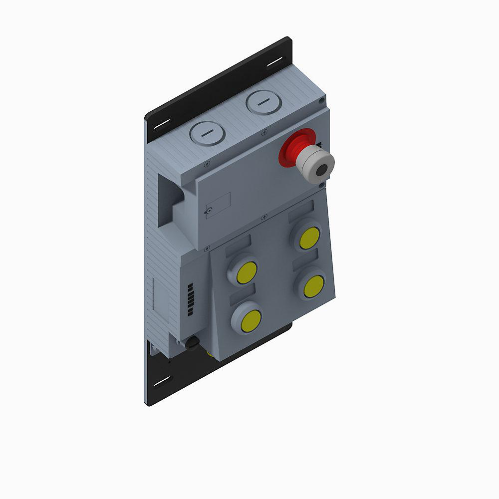 Product image for ABRA 442G-MABLB-UL-E0JP4679 MODULE LOCK POWER TO LOCK LEFT HAND ETHERNET 4 PUSHBUTTONS