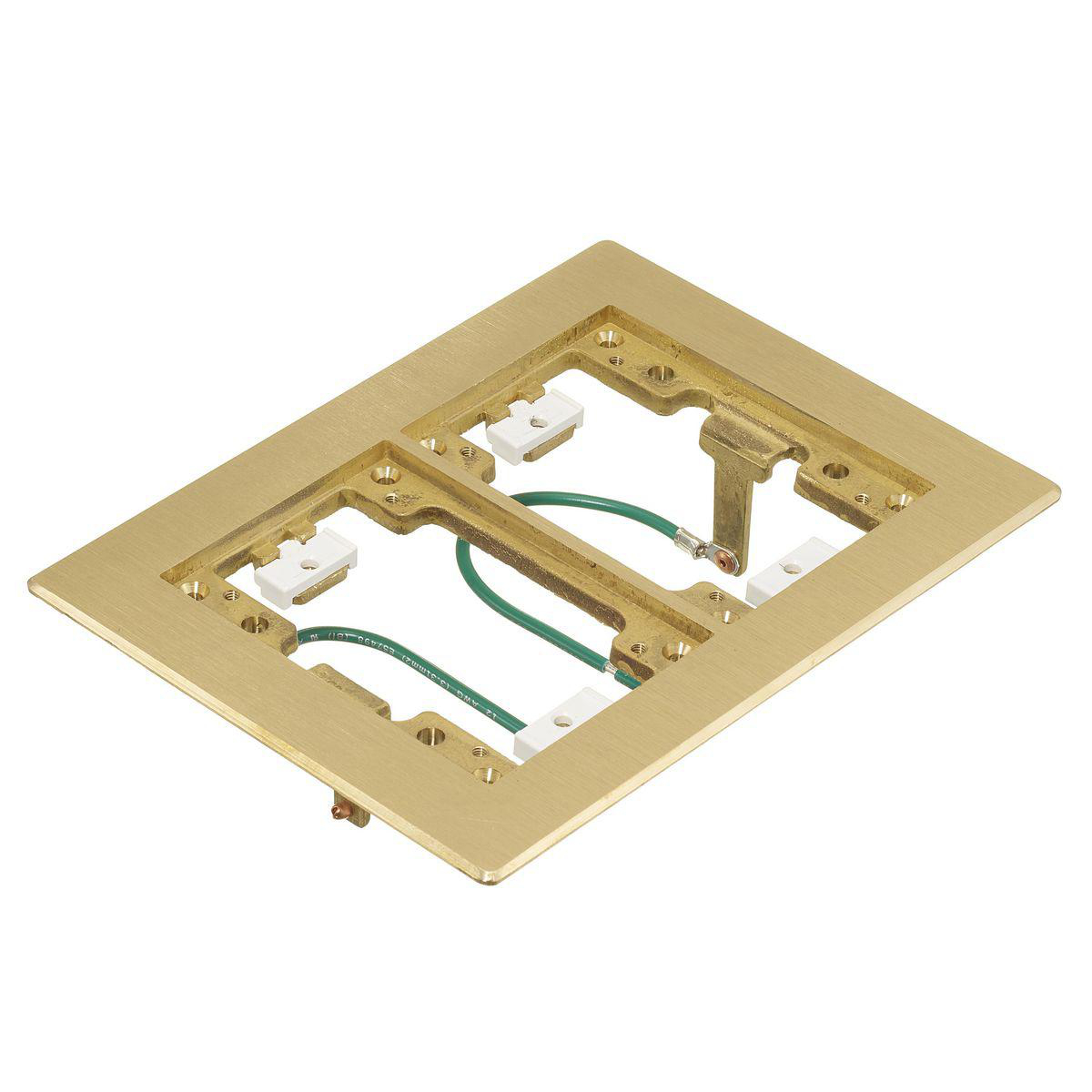 Product image for FLAT FLANGE, 2-G, RECT, BRS, BEVEL EDGE