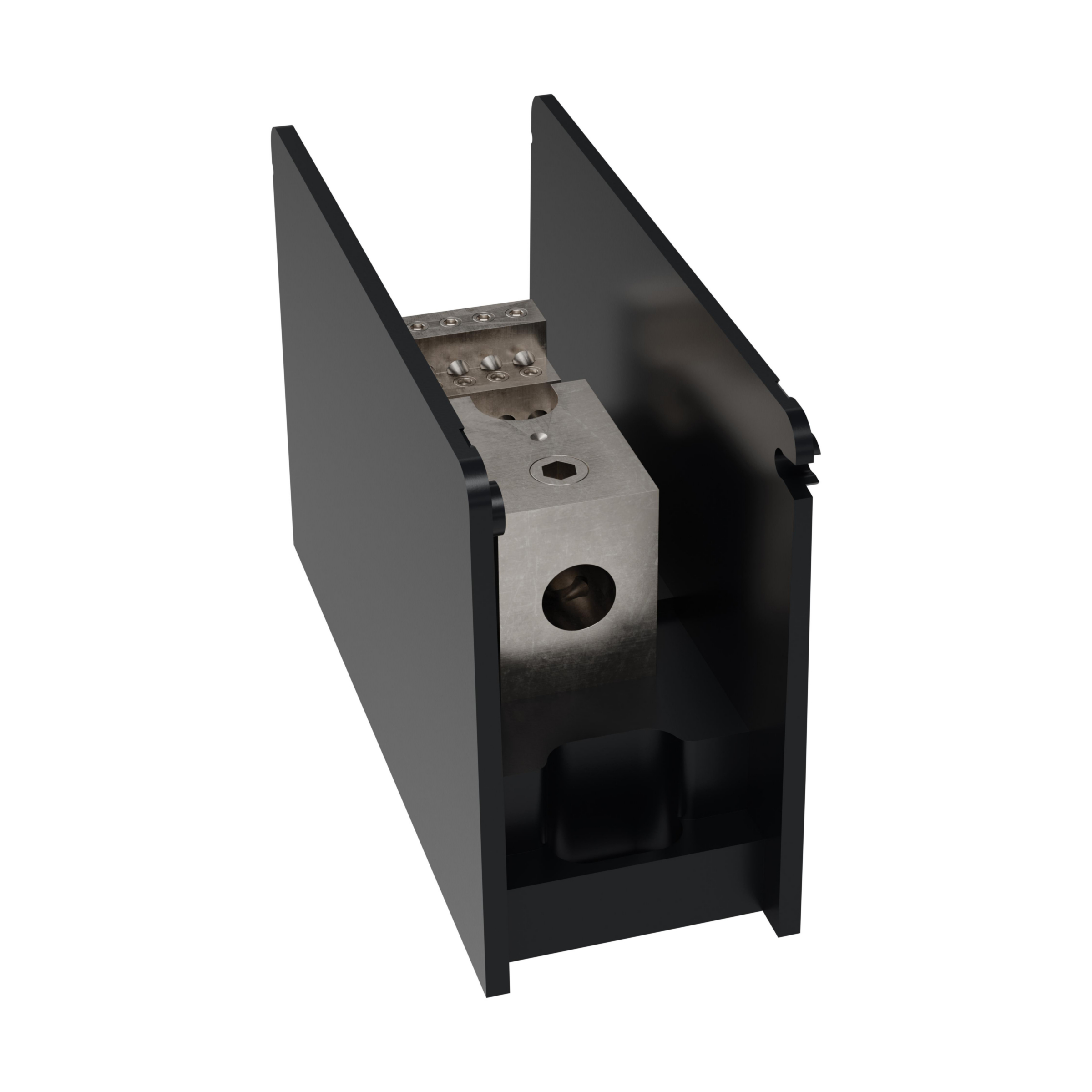 Product image for Open-Style PDB UL 1953 1000V Tin-plated Copper - 175A 1-Pole 1 - 12 openings; 2/0-#14 --- #10-#14 Box to Box