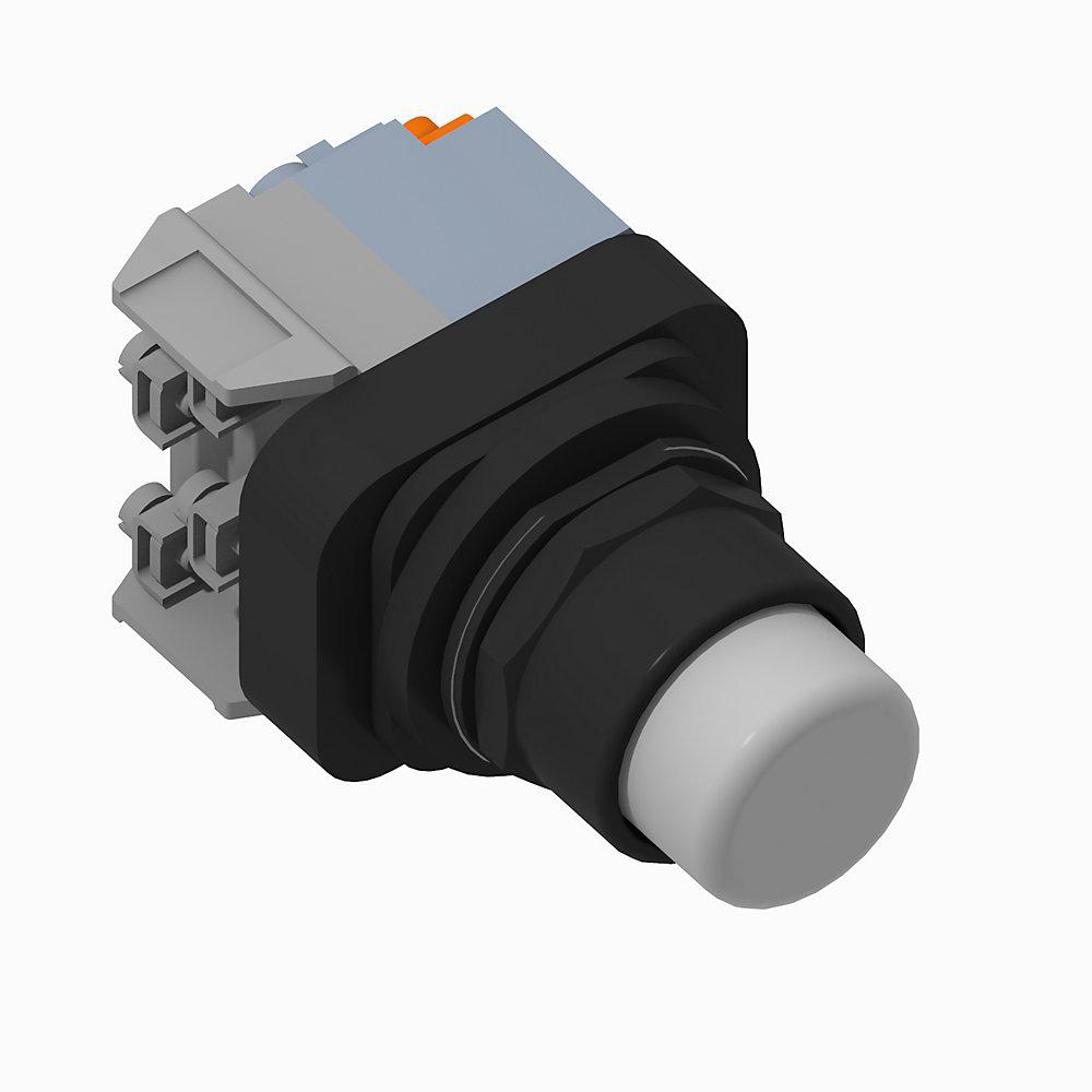 Product image for Pushbutton extended head without guard 120VAC clear lens