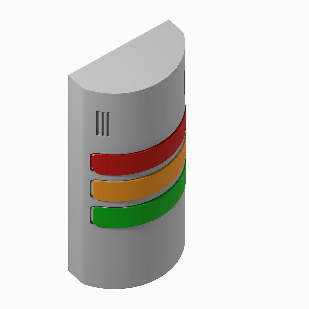 Product image for 855W 24V AC/DC Wall Mount Signal Light