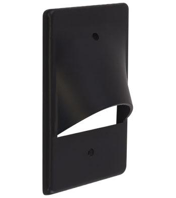Product image for Faceplate eyelid vertical 1-gang black