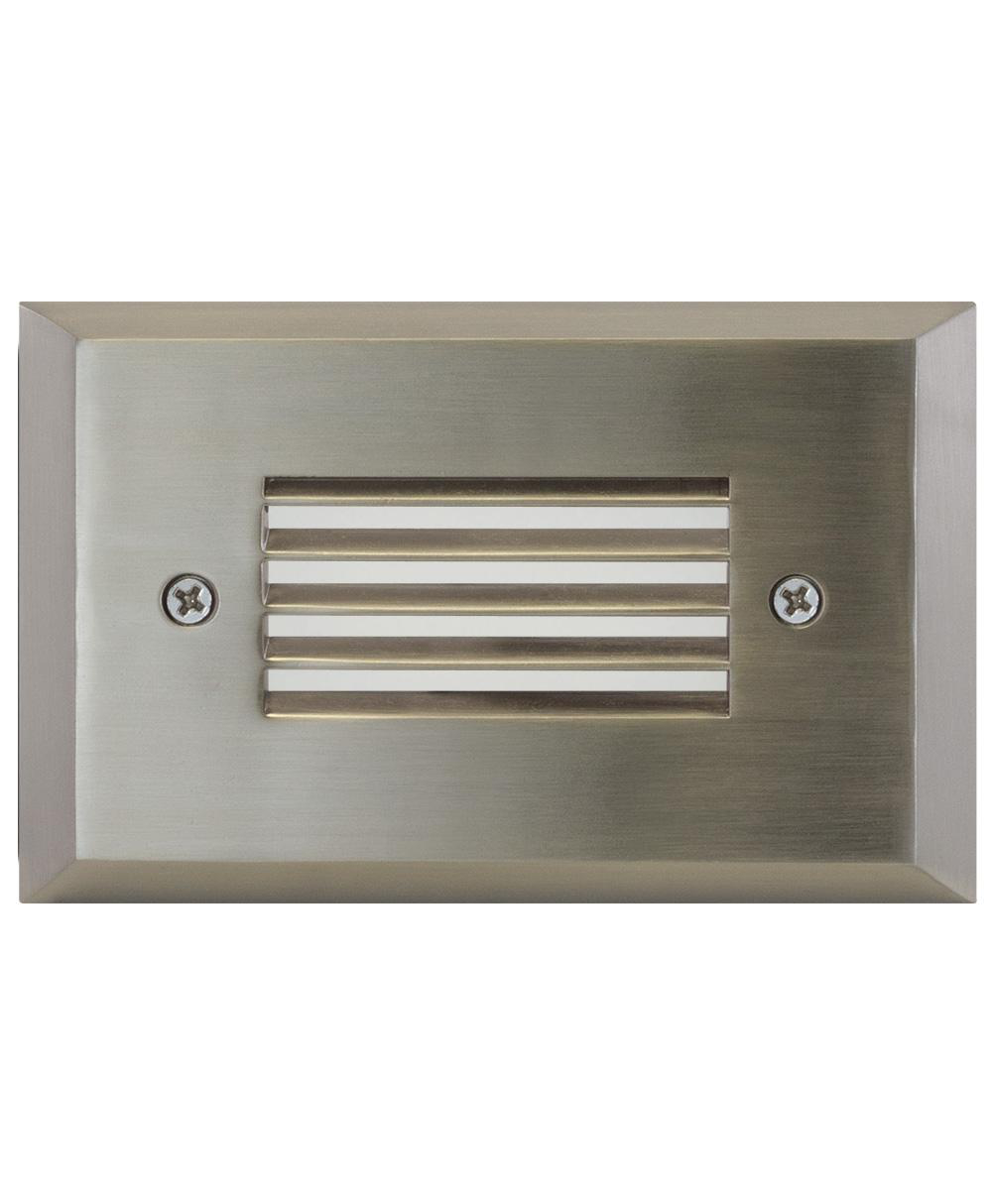 Product image for Faceplate louver horizontal 1-gang brushed nickel
