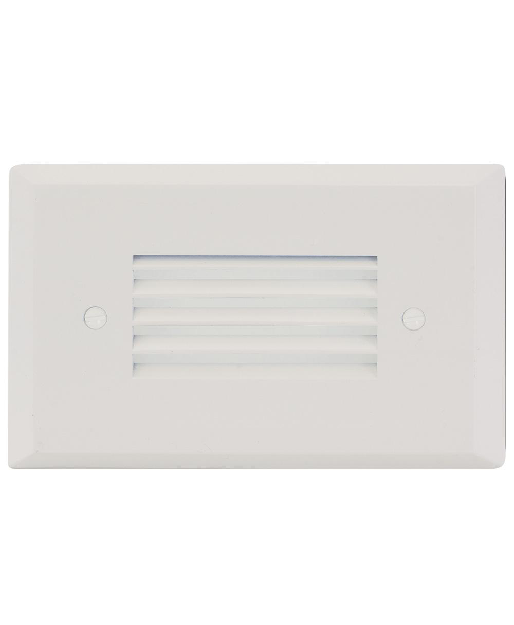 Product image for Faceplate louver horizontal 1-gang flat white