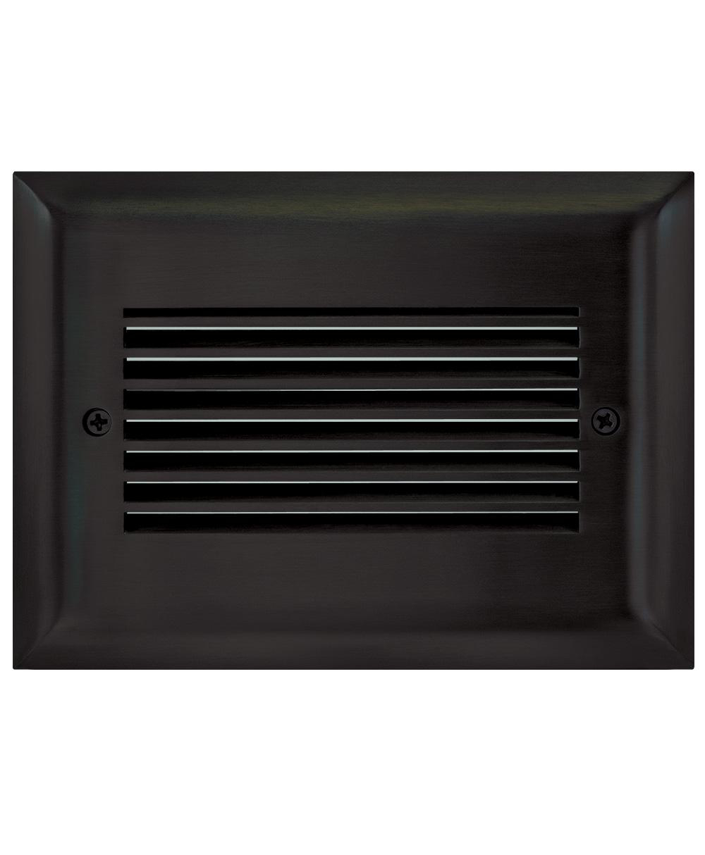 Product image for Faceplate louver horizontal 3-gang black