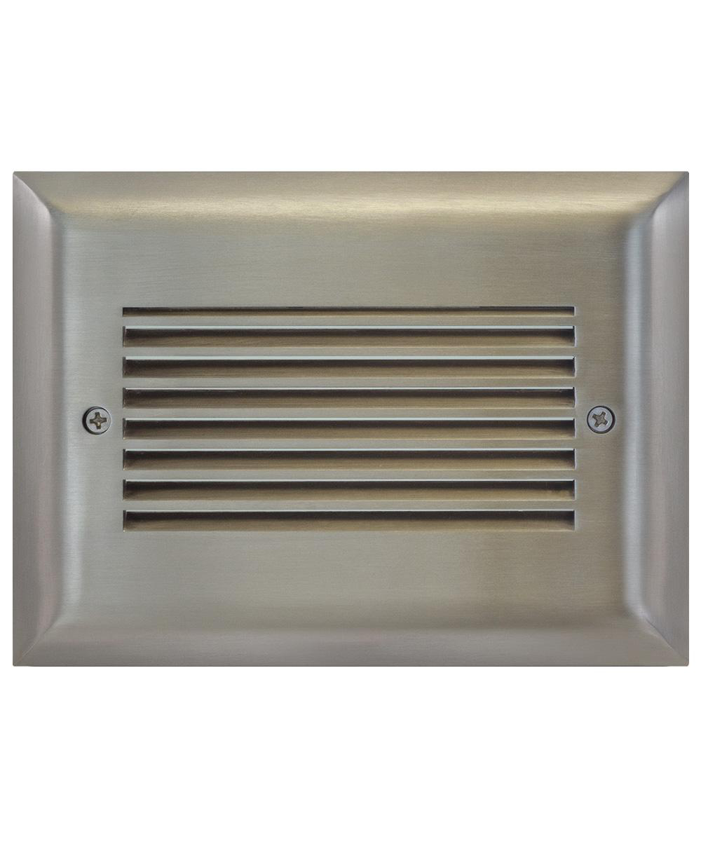 Product image for Faceplate louver horizontal 3-gang brushed nickel