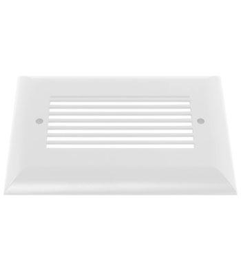 Product image for Faceplate louver horizontal 3-gang flat white