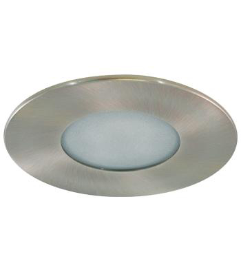 Product image for Trim shower with frosted glass 4"brushed nickel