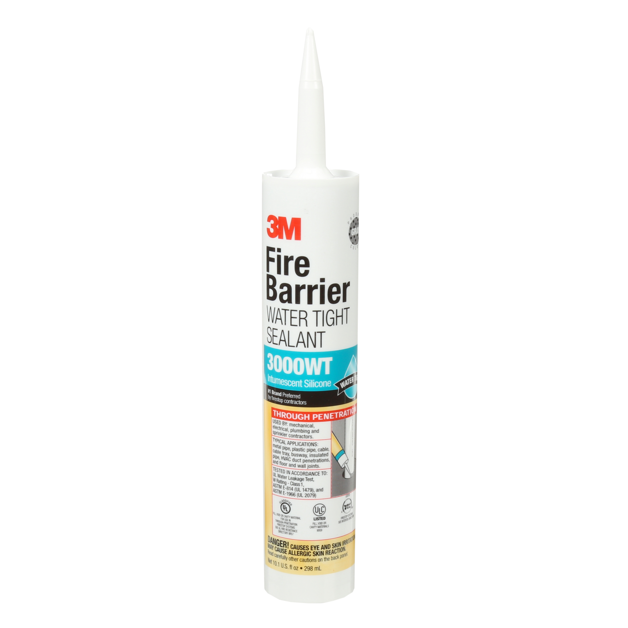 Product image for 3M™ Fire Barrier Water Tight Sealant, 3000 WT, 10.1 fl. Oz (300 mL)