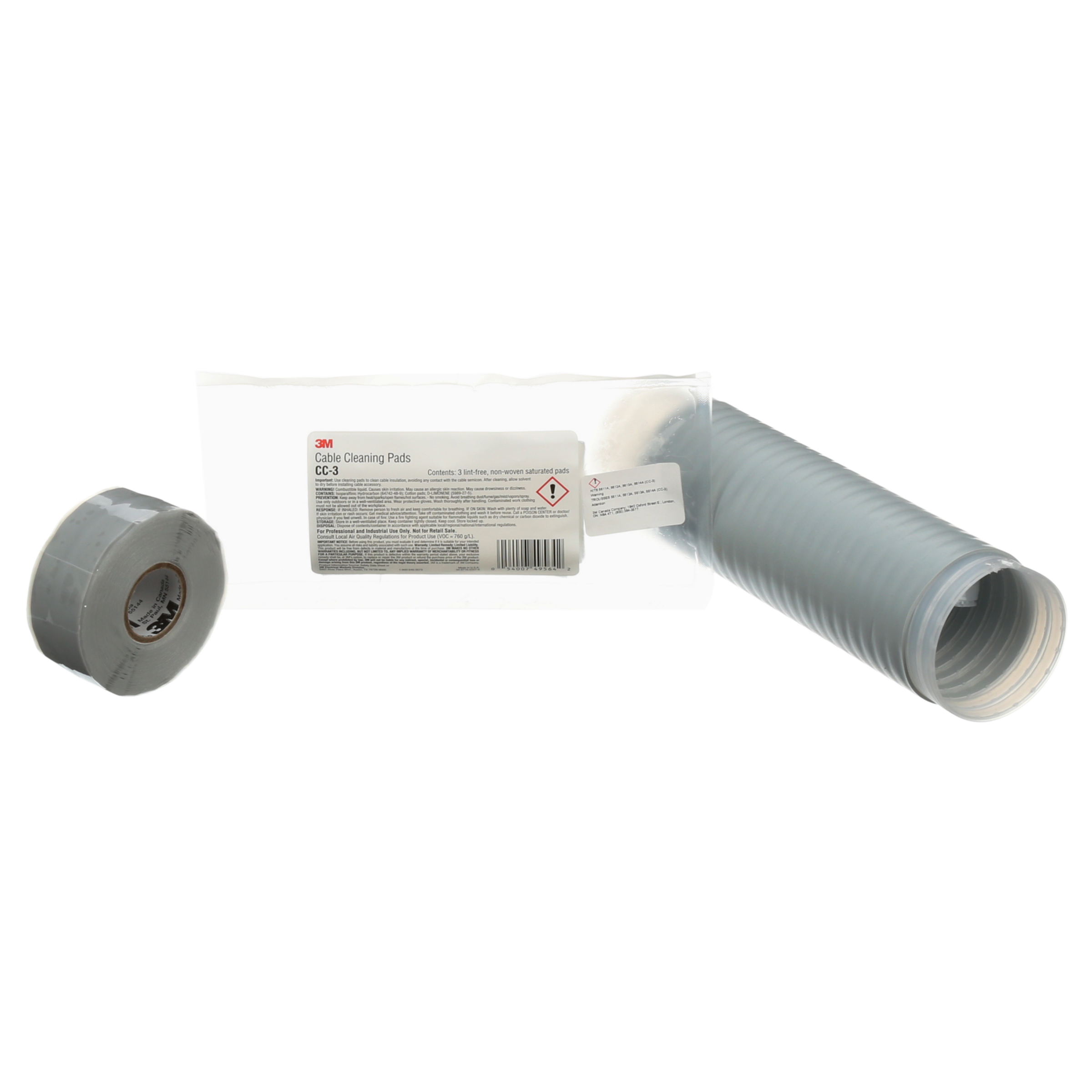 Product image for 3M™ Cold Shrink QT-II Silicone Rubber Termination Kit 5614A, 3/Kit