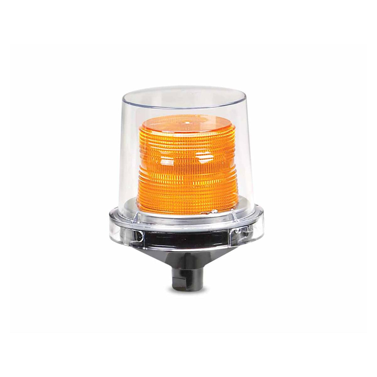 Product image for Light LED flashing warning pipe mount 0.4A 24V amber