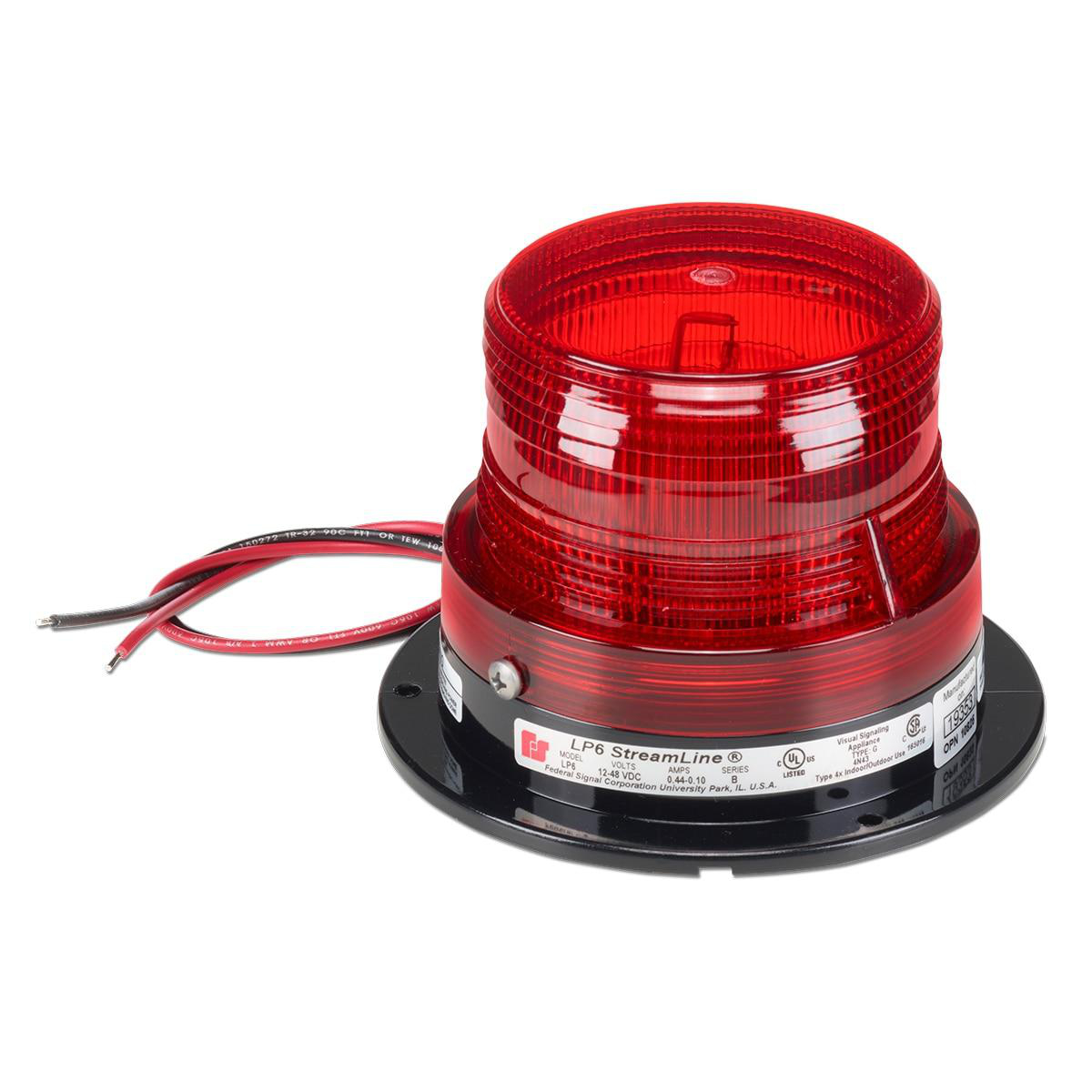 Product image for Light mini low profile strobe 95-flash 0.1A 120V red