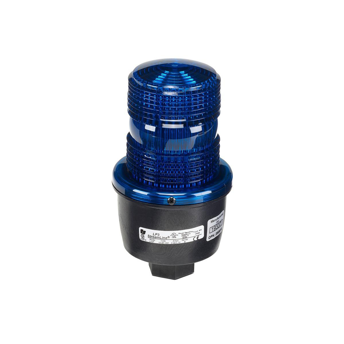 Product image for STROBE PIPE MOUNT 120VAC BLUE