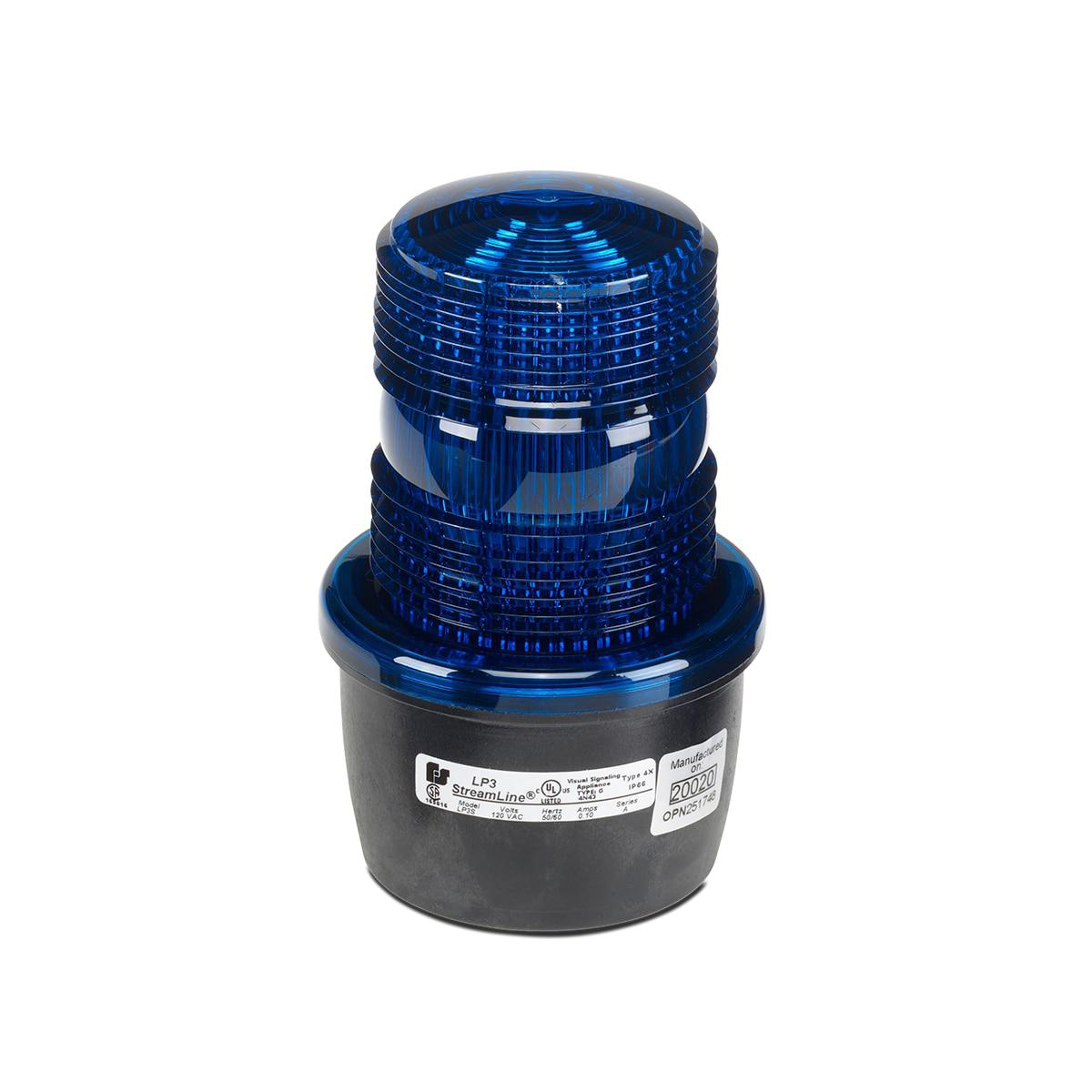 Product image for Strobe light 12/48VDC 0.44/0.1A surface mount blue