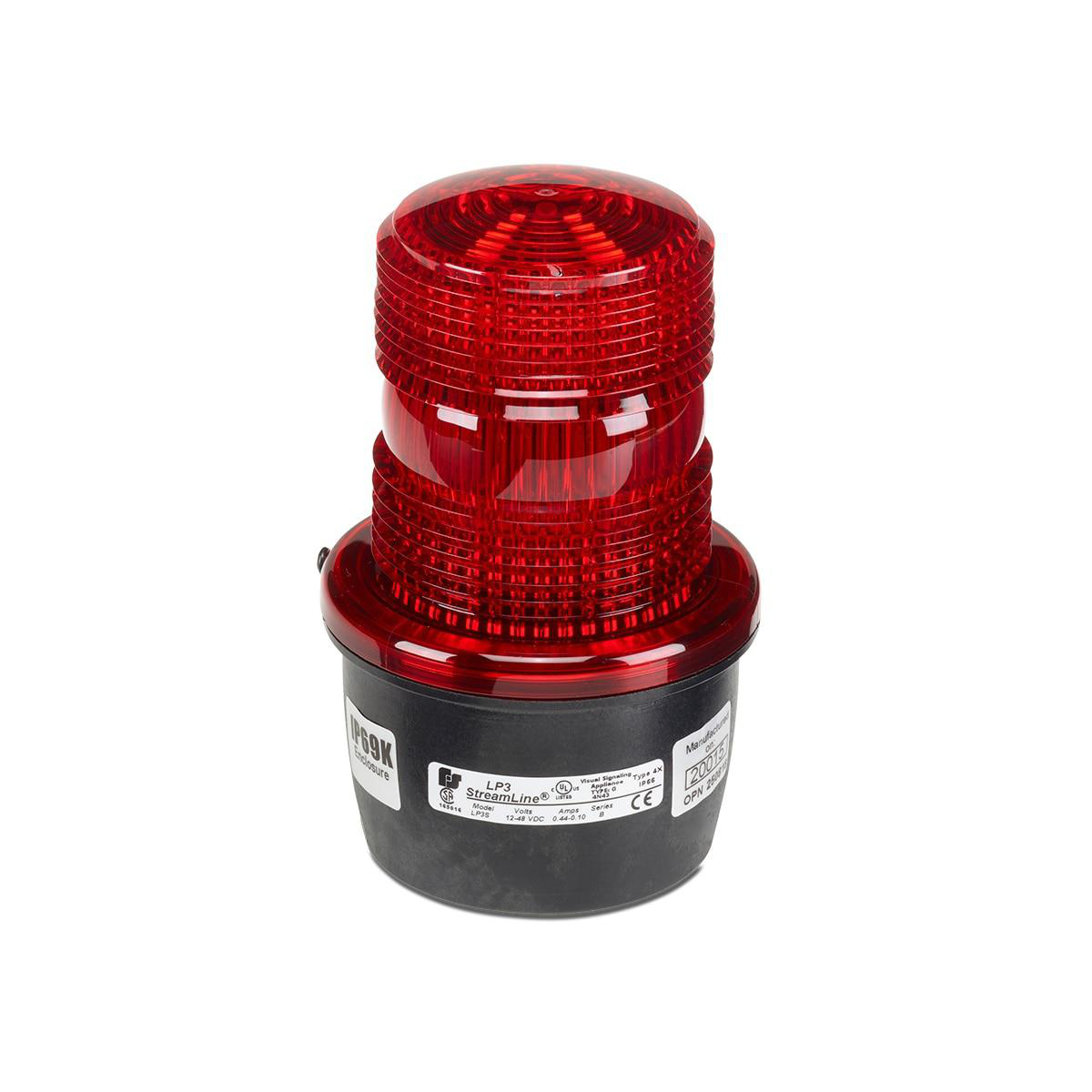 Product image for Light strobe low profile surface mount 0.1A 120V red