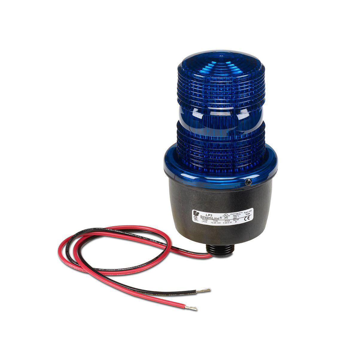 Product image for Strobe light warning 120V 0.1A blue Streamline