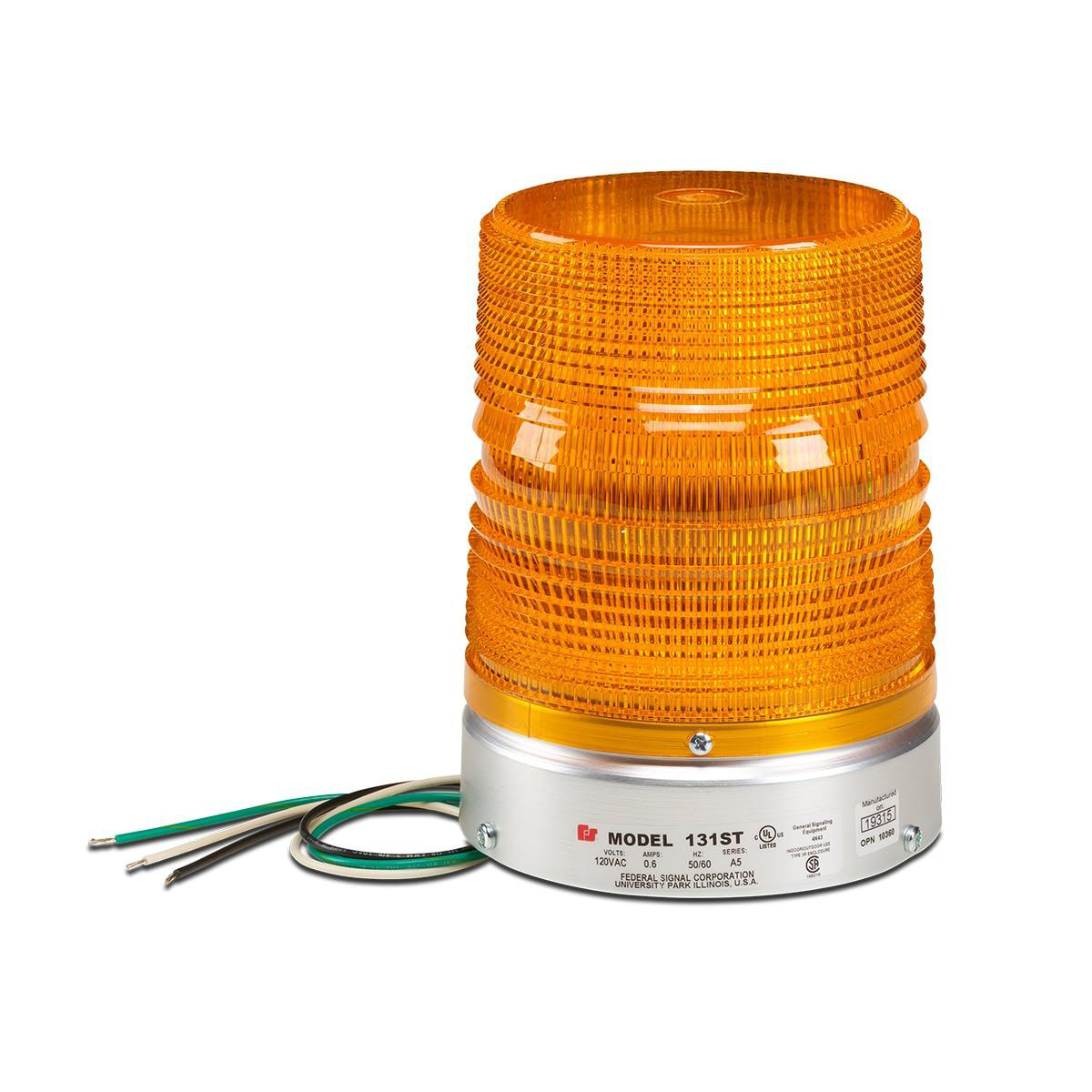 Product image for Strobe light warning 120V 0.6A amber Starfire