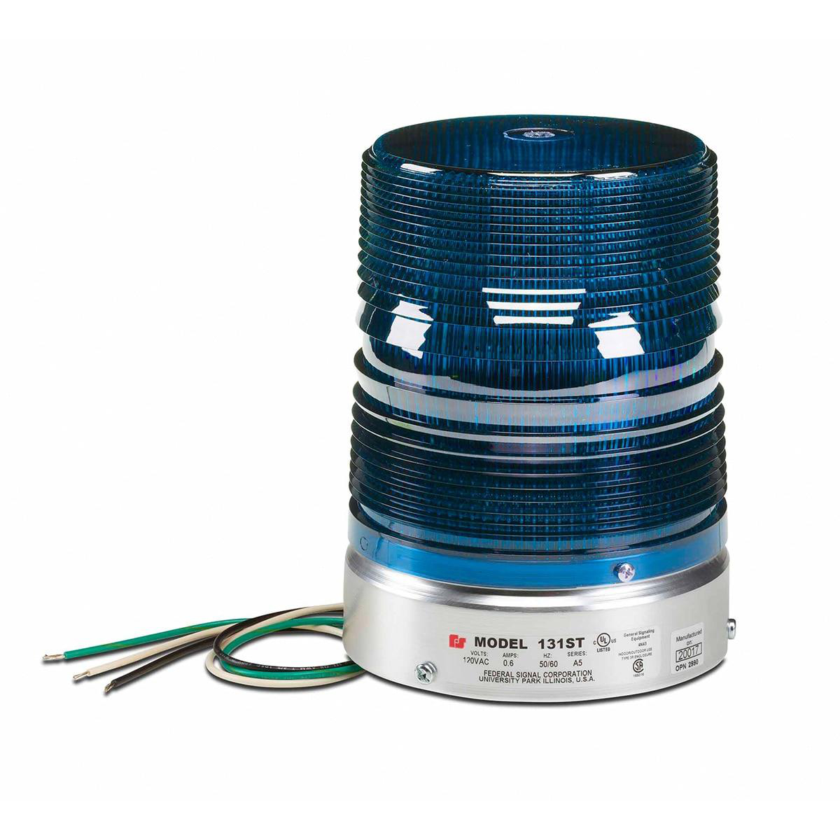 Product image for DOUBLE STROBE PIPE MOUNT 120VAC BLUE