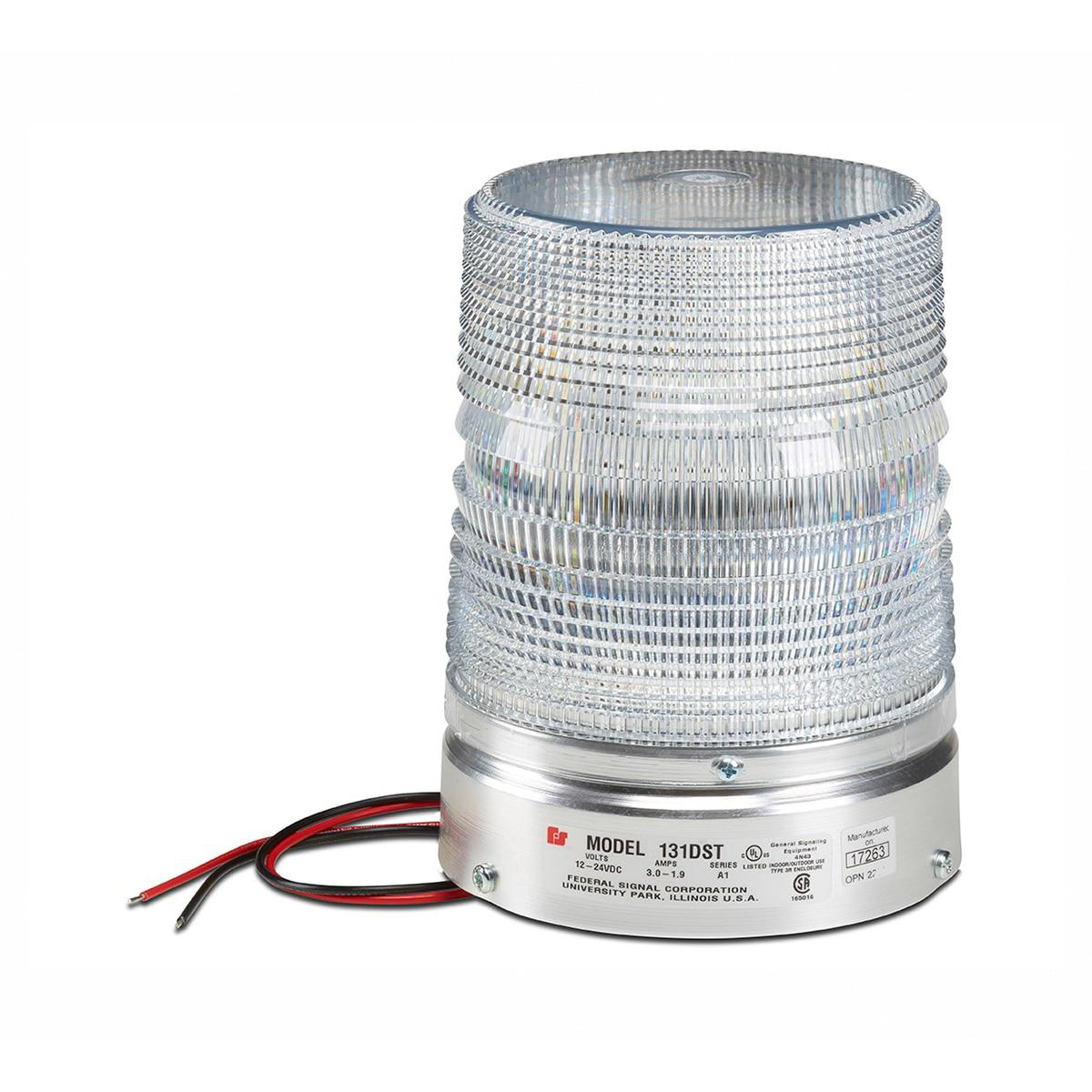 Product image for DOUBLE STROBE PIPE MOUNT 120VAC CLEAR