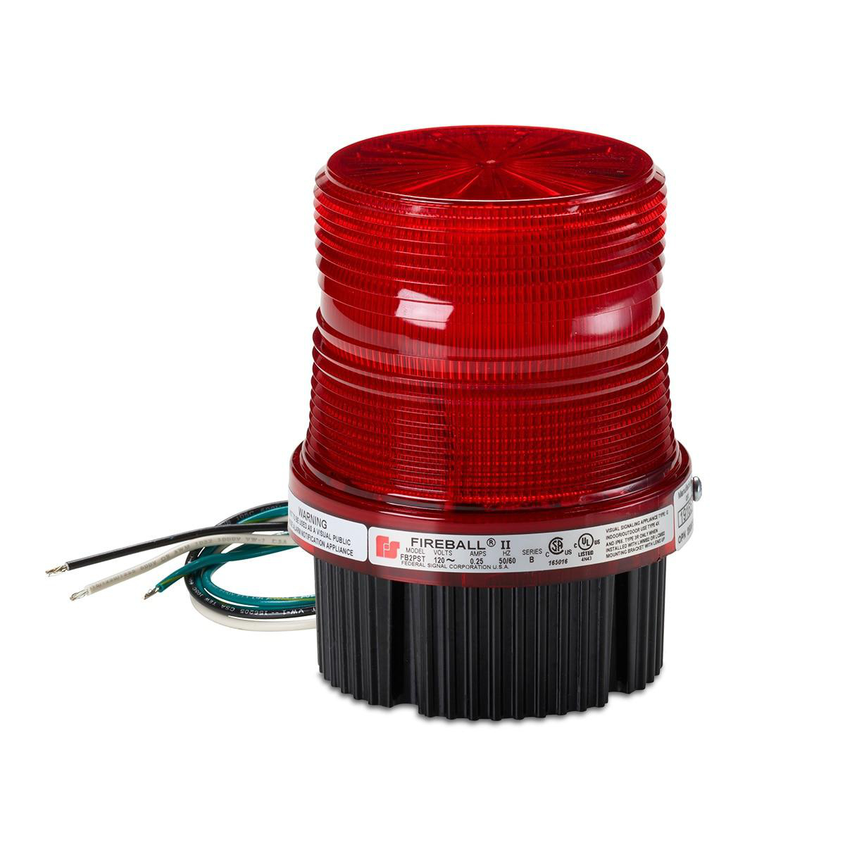 Product image for Light strobe warning pipe/surface mount 1.7A 24V red