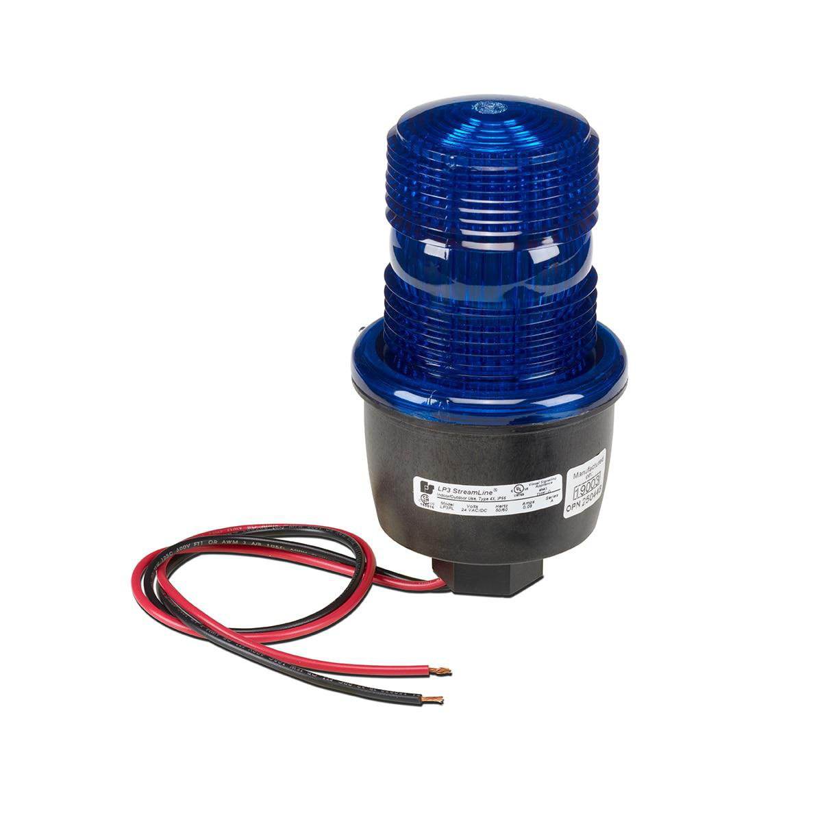 Product image for LED LIGHT PIPE MOUNT 120VAC BLUE