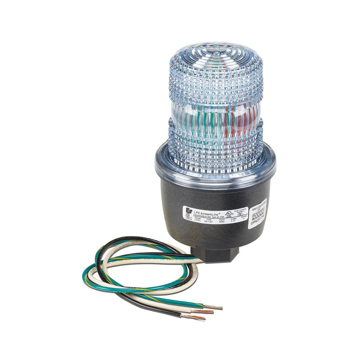 Product image for LED LIGHT PIPE MOUNT 120VAC CLEAR
