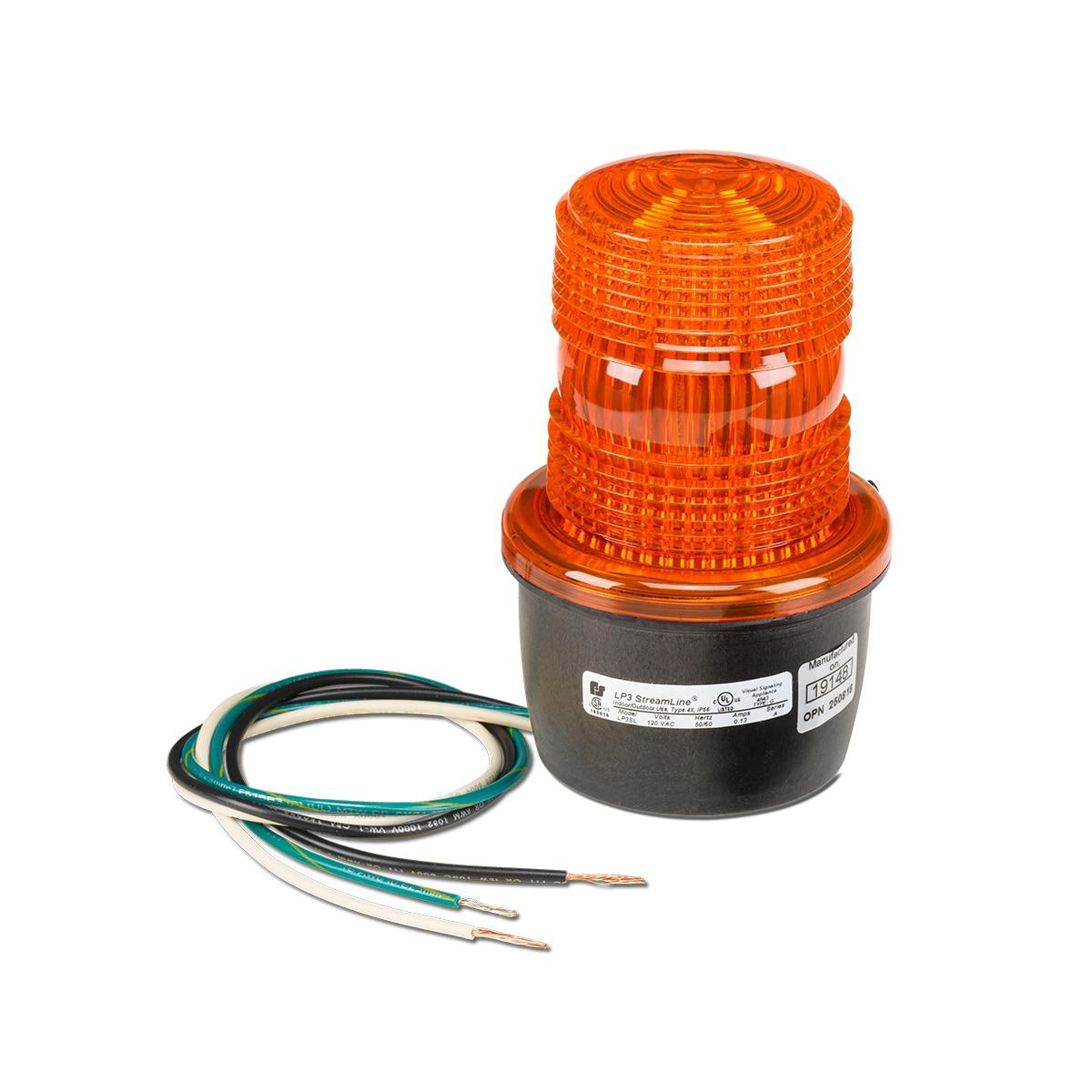 Product image for LED LIGHT SURFACE MOUNT 120VAC AMBER