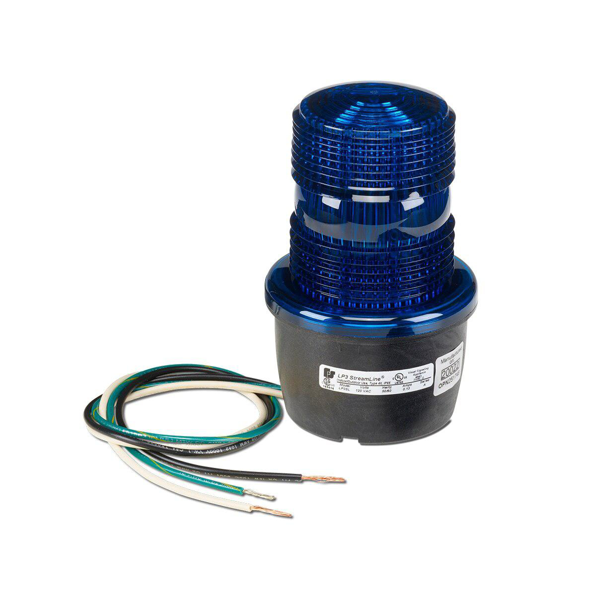 Product image for LED LIGHT SURFACE MOUNT 120VAC BLUE