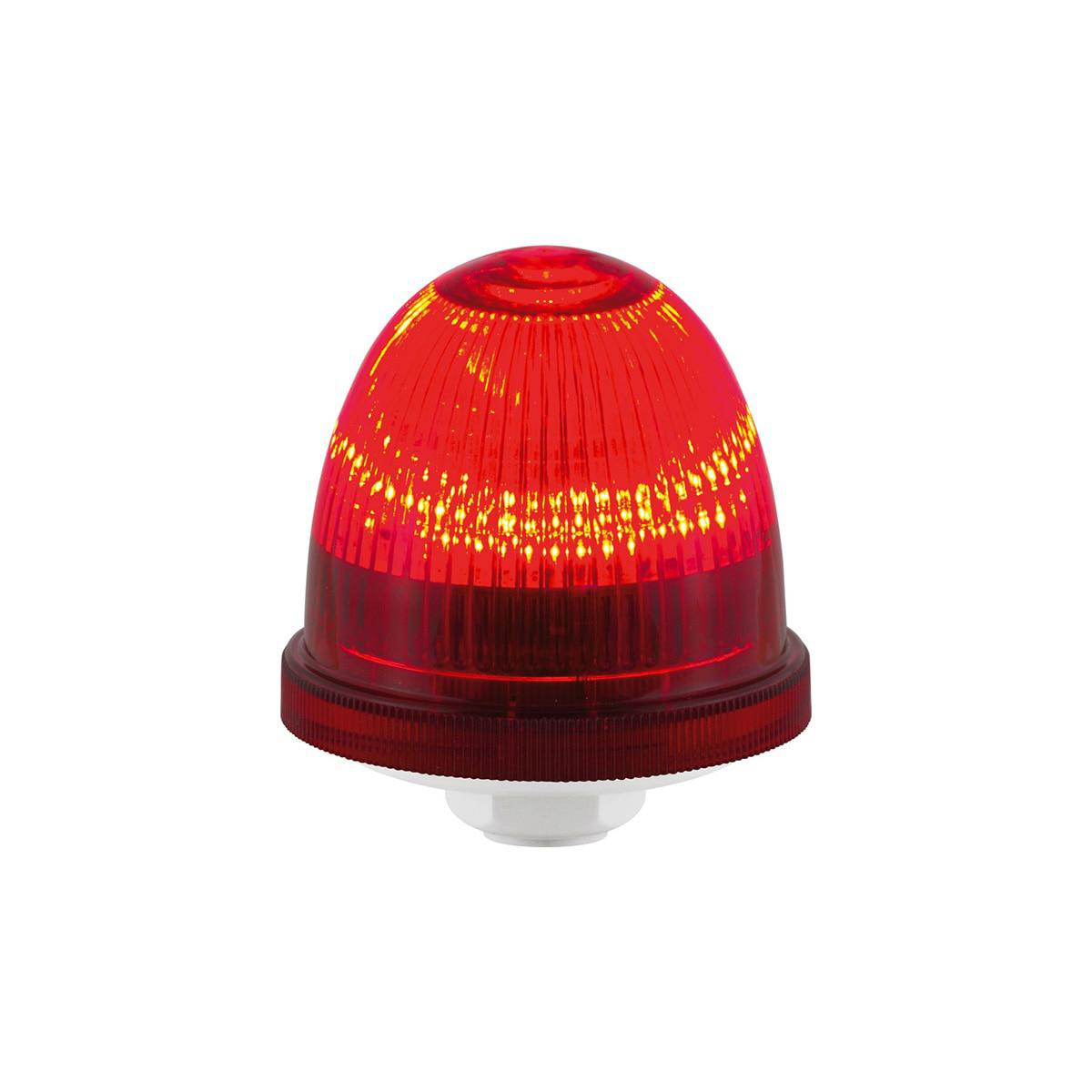 Product image for LOW PROFILE LED LIGHT 90-240V RED