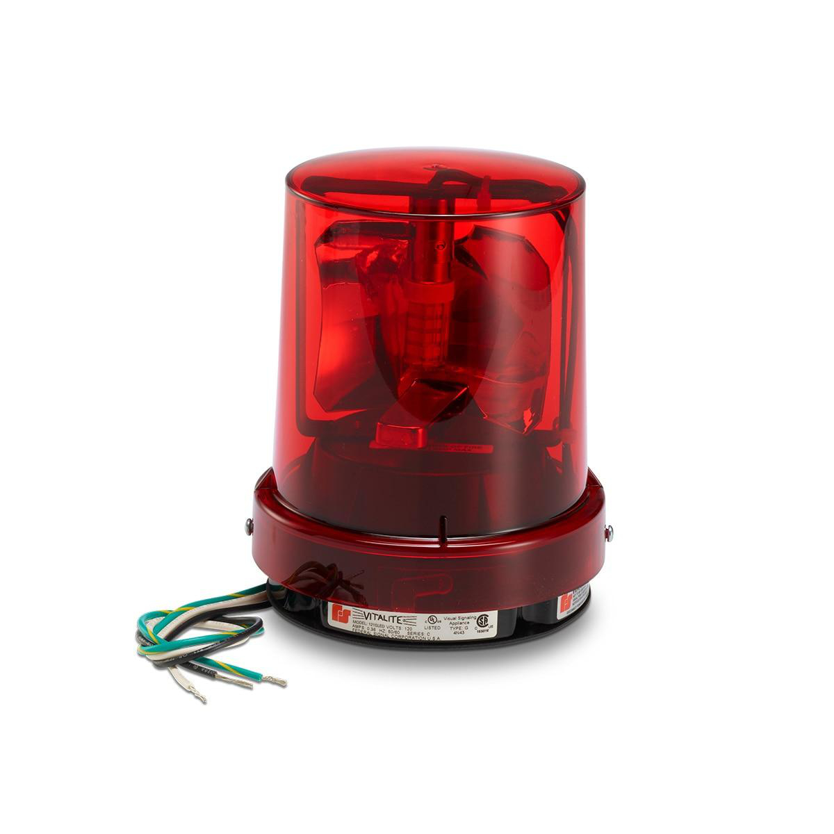 Product image for VITALITE ROTATING LED LIGHT 24V RED