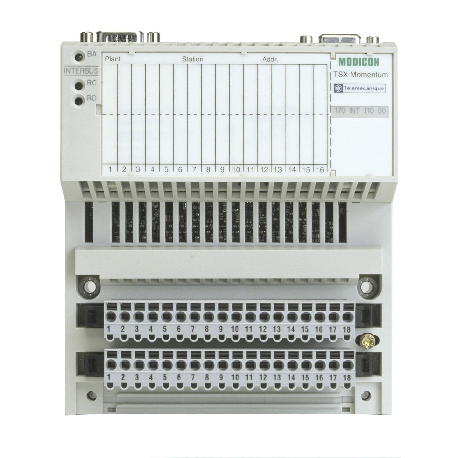 Product image for MODICON MOMENTUM - INTERBUS COMMUNICATION ADAPTOR - TWISTED PAIR