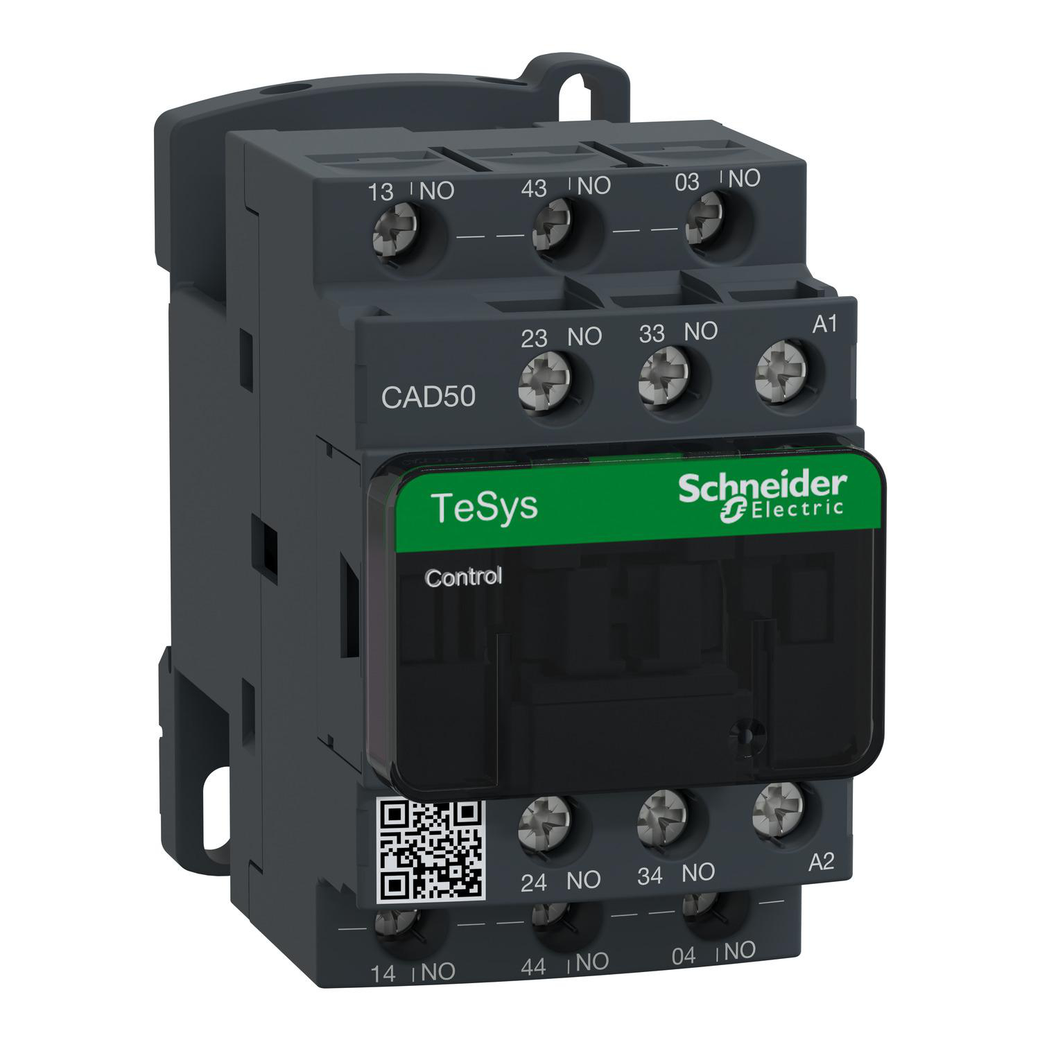 Product image for TESYS DECA CONTROL RELAY, 5 NO, 600 V, 120 VAC 50/60 HZ COIL