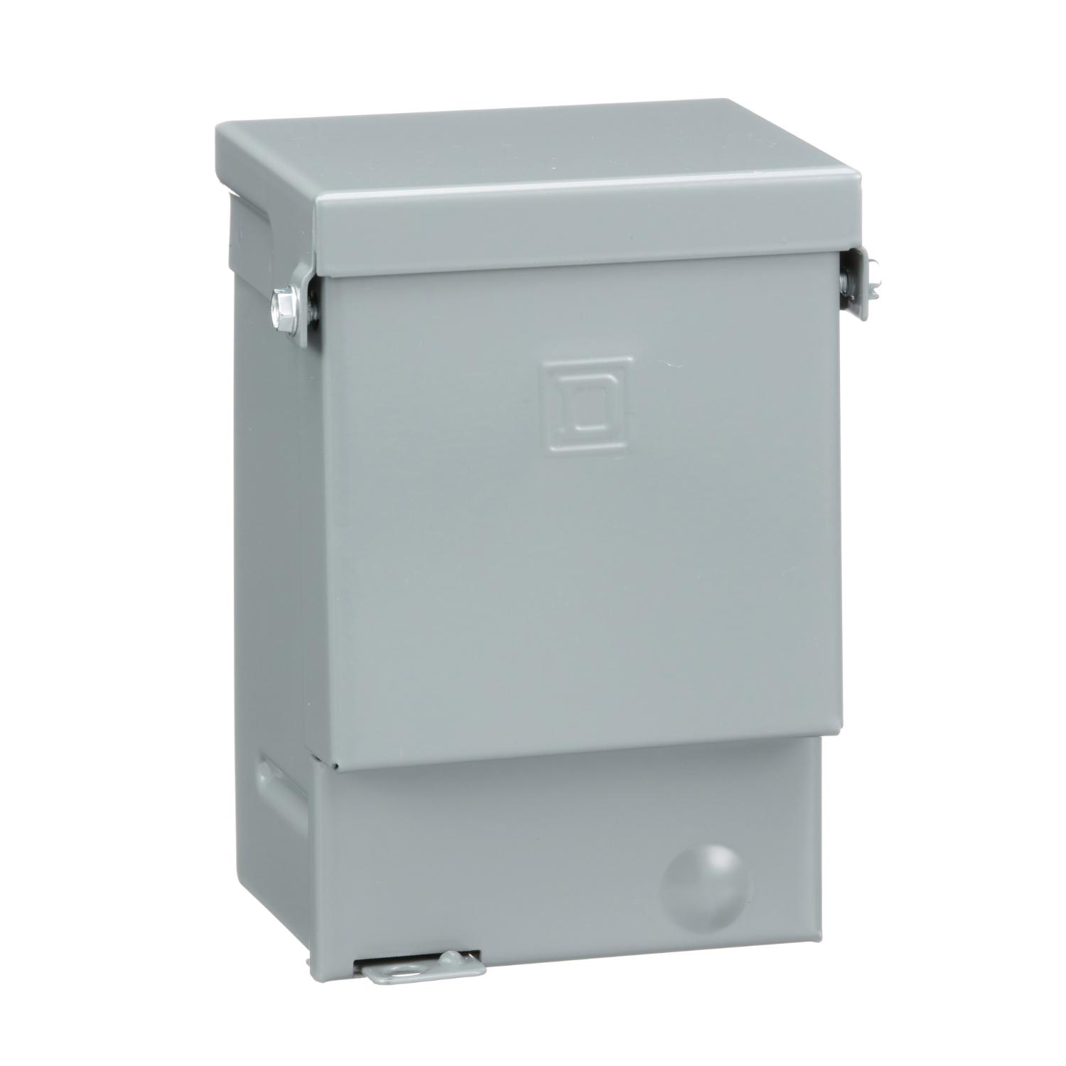 Product image for ENCLOSED MOLDED CASE SWITCH, QO CANADIAN, 60A, 2 POLE, 240VAC, 22KA, AIR CONDITIONING, NEMA 3R, CUL