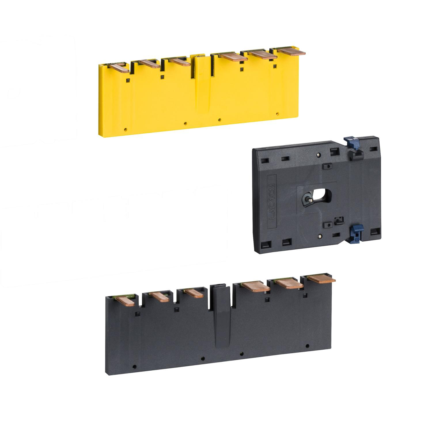 Product image for KIT FOR ASSEMBLING 3P REVERSING CONTACTORS, LC1D40A-D80A WITH SCREW CLAMP TERMINALS, WITHOUT ELECTRICAL INTERLOCK