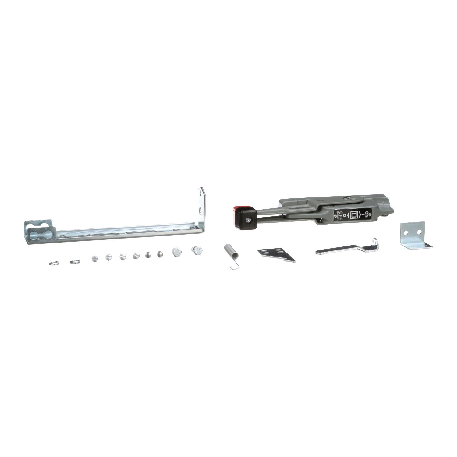 Product image for OPERATING MECHANISM, FLANGE MOUNTED, VARIABLE DEPTH, 6IN DUAL CABLE HANDLE MECHANISM, NEMA 1, 3R, 4, 12 ENCLOSURE