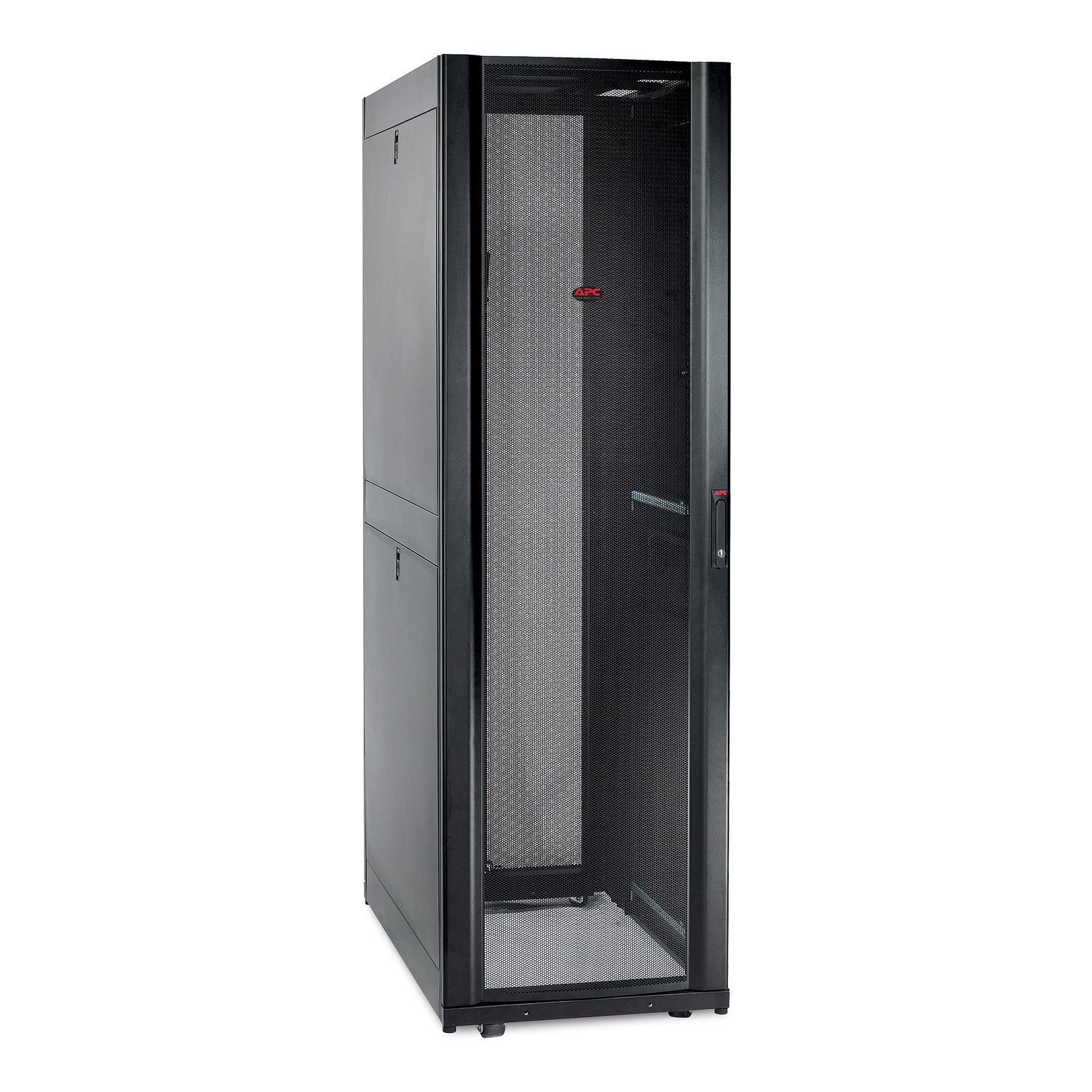 Product image for APC NETSHELTER SX, SERVER RACK ENCLOSURE, 42U, BLACK, 1991H X 600W X 1070D MM [TAA]