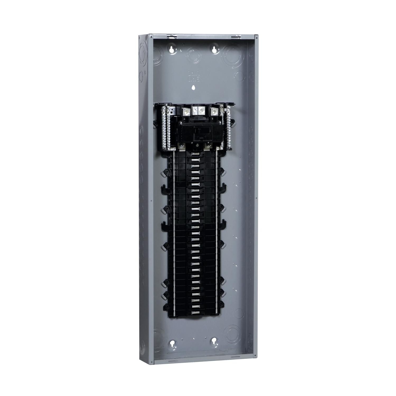 Product image for LOADCENTRE, QO, 1 PHASE, 12 SPACES, 24 CIRCUITS, 60A MAIN BREAKER, PON, NEMA1, COMBO COVER, CSA