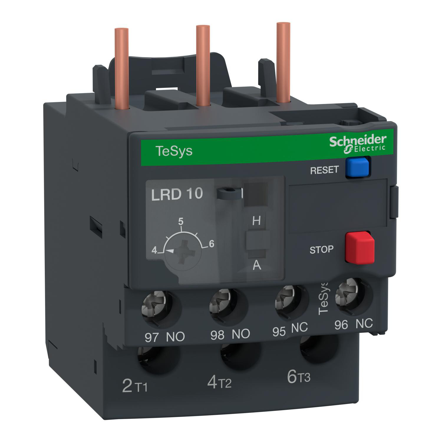 Product image for TESYS DECA, THERMAL OVERLOAD RELAY, 4 TO 6 A, CLASS 10A
