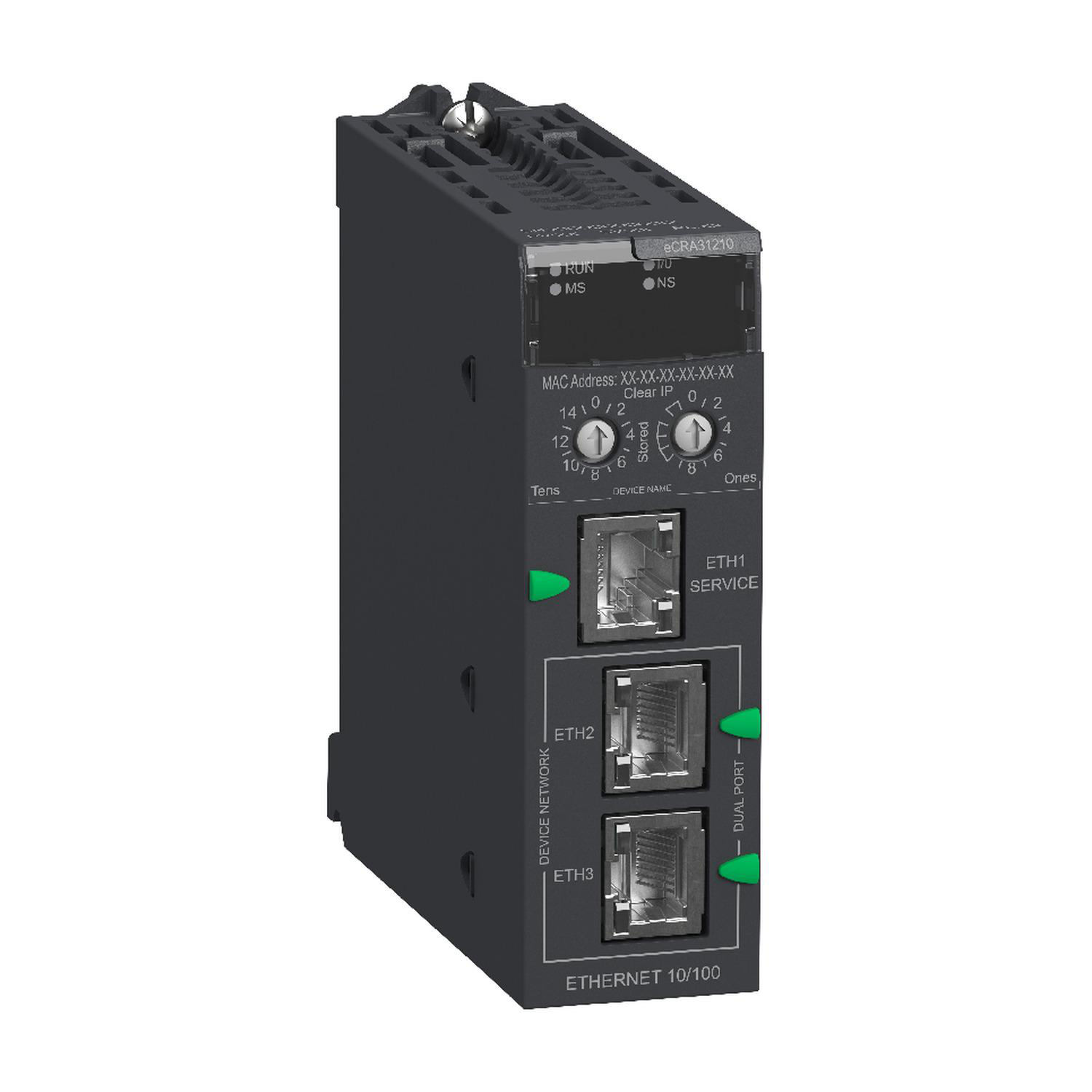 Product image for EIO DROP ADAPTER, MODICON X80, WITH ETHERNET BACKPLANE