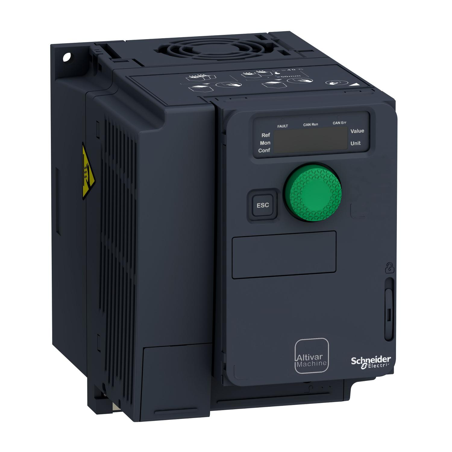 Product image for VARIABLE SPEED DRIVE, ALTIVAR MACHINE ATV320, 1.5KW, 525 TO 600V, 3 PHASES, COMPACT
