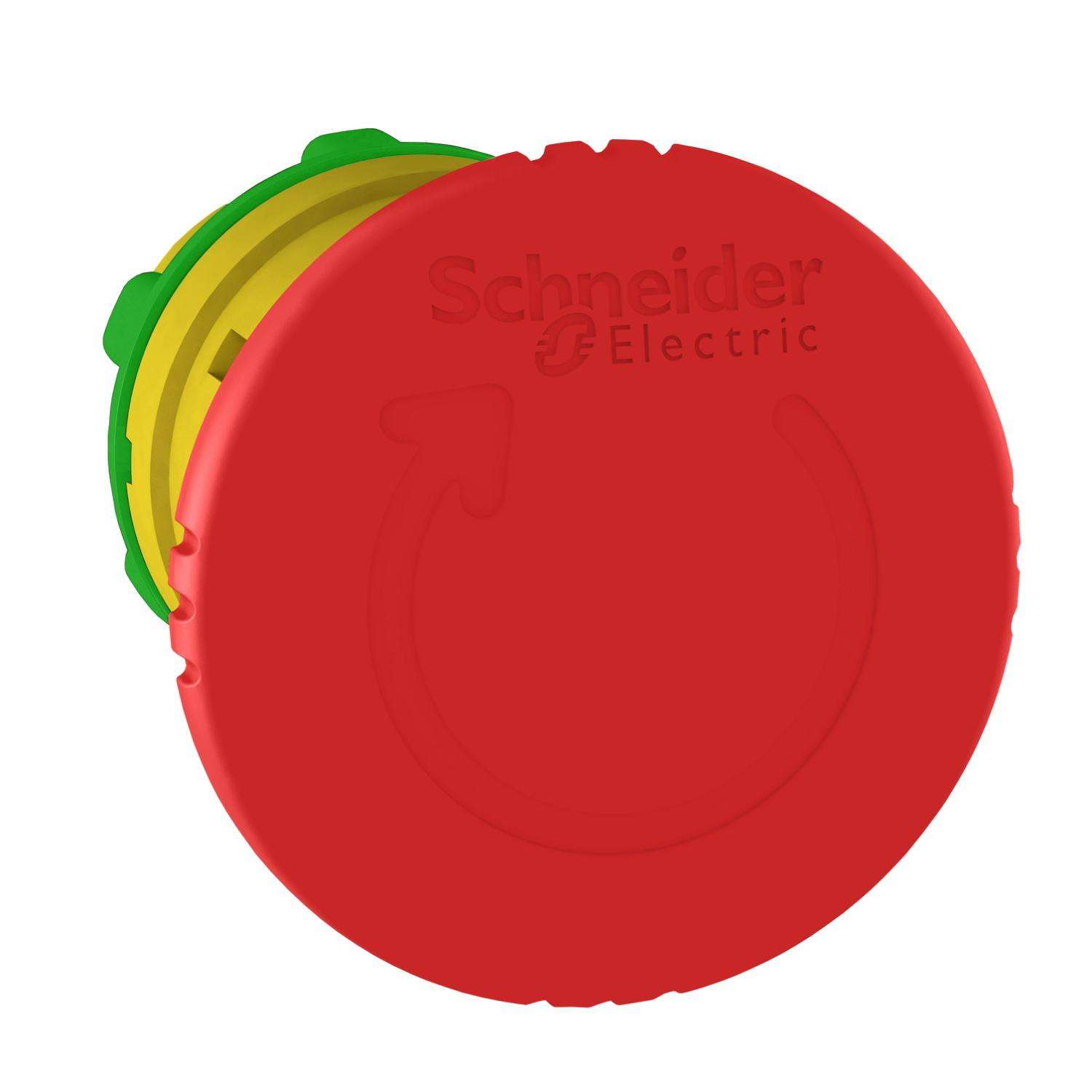 Product image for SCHNEEL ZB5AS844 PUSHBUTTON 22MM ESTOP RED MUSHROOM HEAD